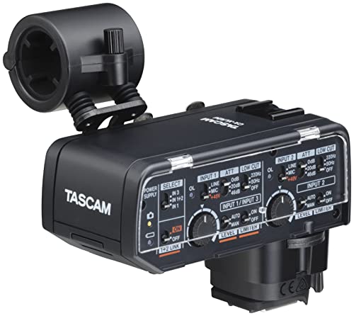 Tascam XLR Mikrofonadapter Spiegellose Kameras CA XLR2D C