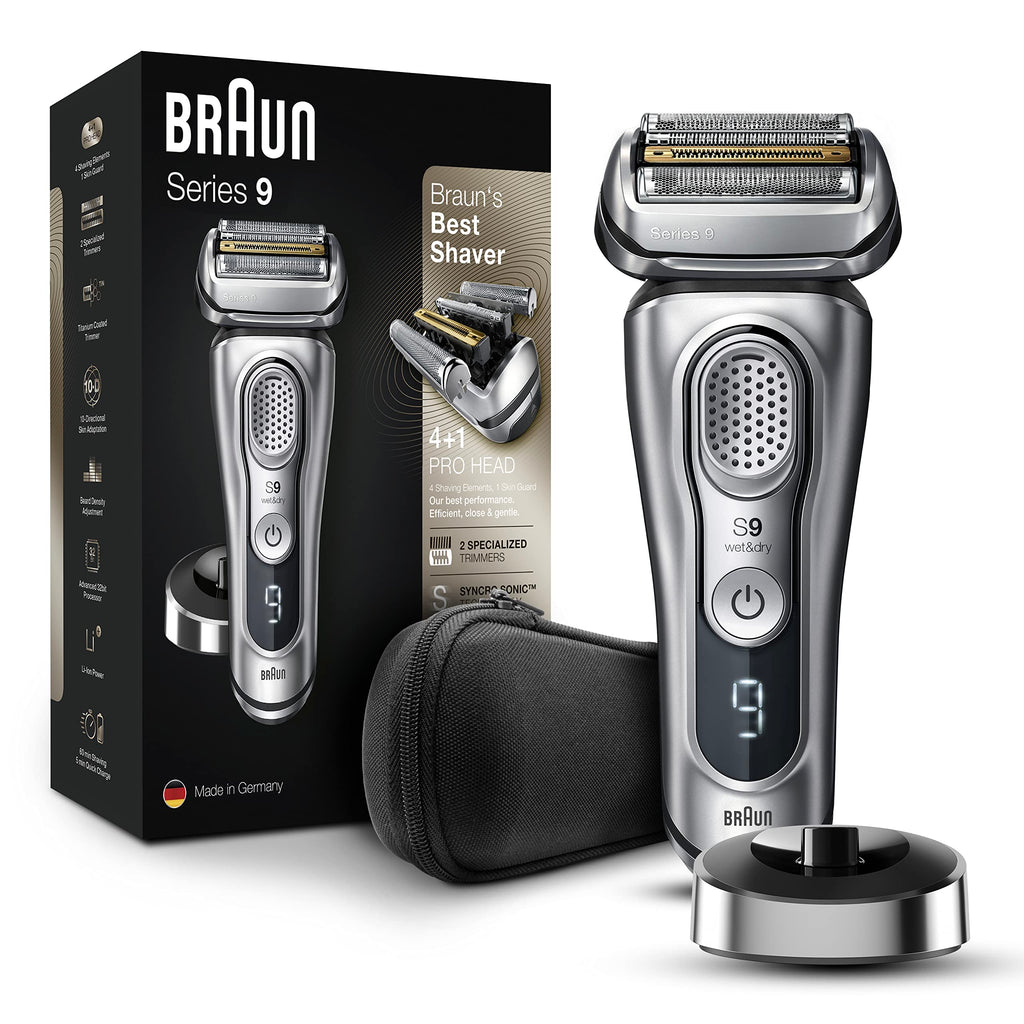 Braun Series 9 9330s Elektrorasierer Silber Wet & Dry