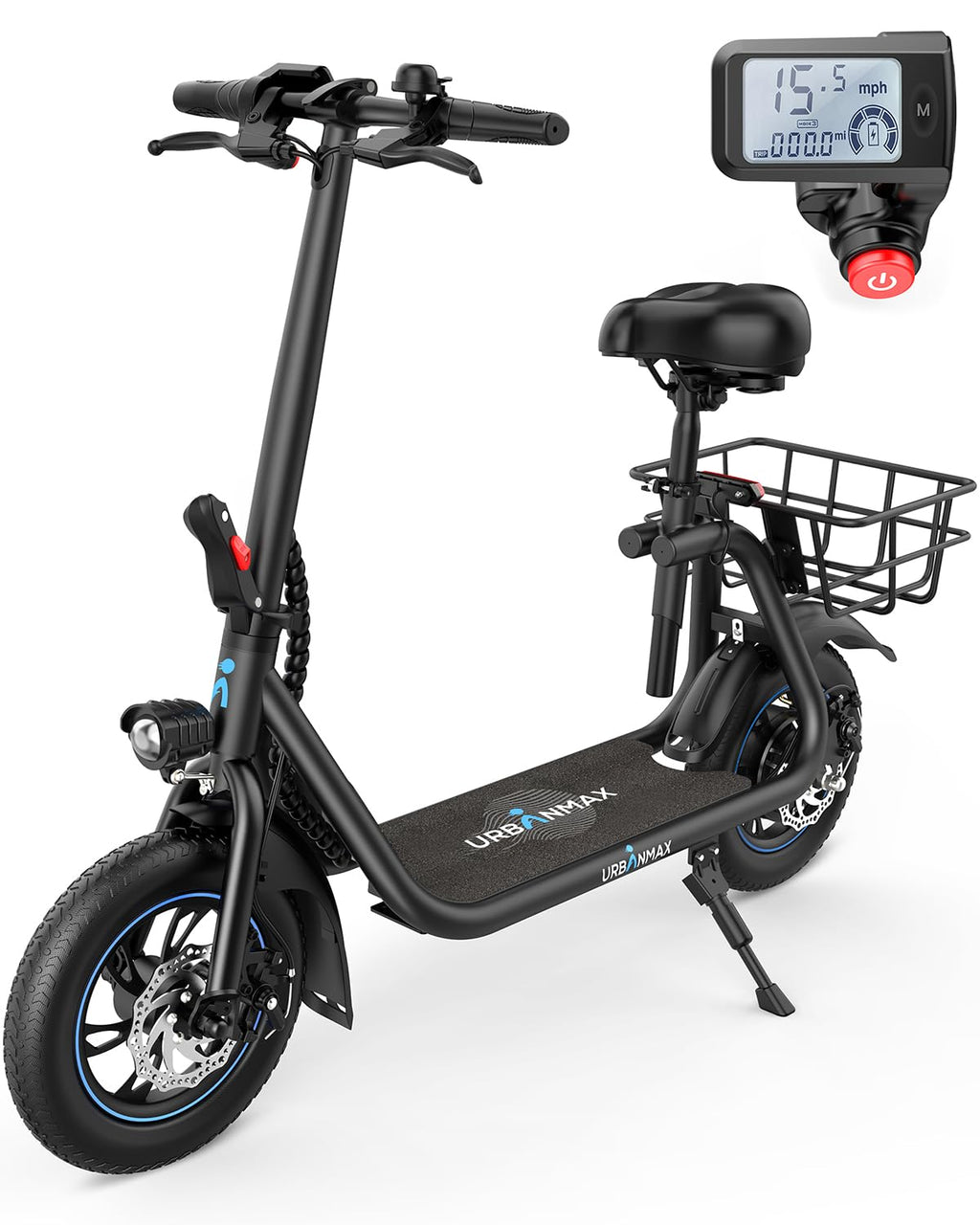 Urbanmax Elektrischer Klappbarer E-Scooter für Pendler