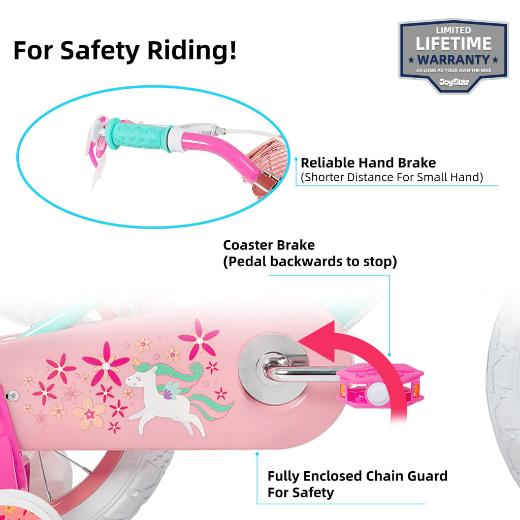 JOYSTAR Unicorn Kinderfahrrad mit Stützrädern