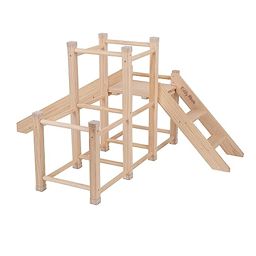 KiddyMoon Holzspielplatz Kletterturm Kleinkinder Kinderzimmer