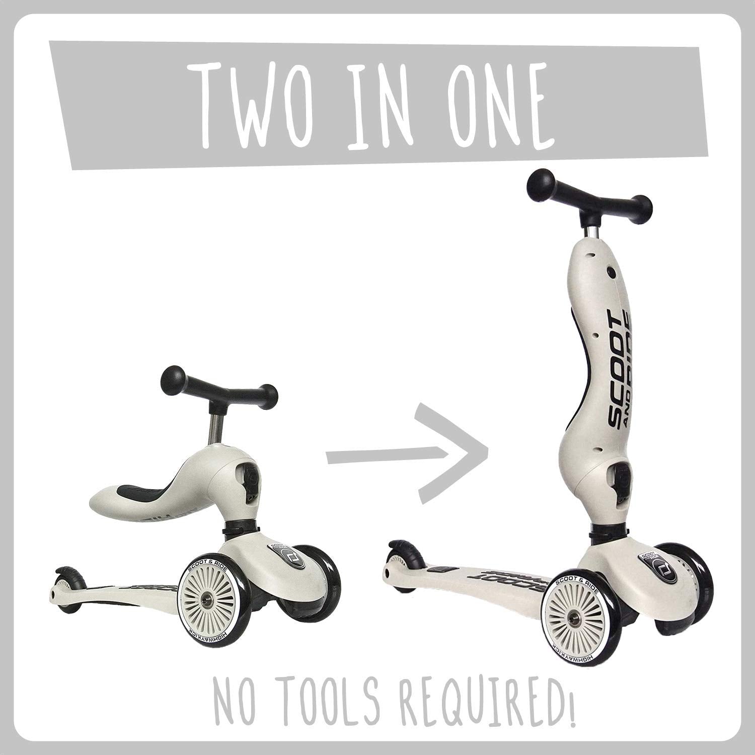 Scoot & Ride Highwaykick Kinder-Roller mit Sitzfunktion