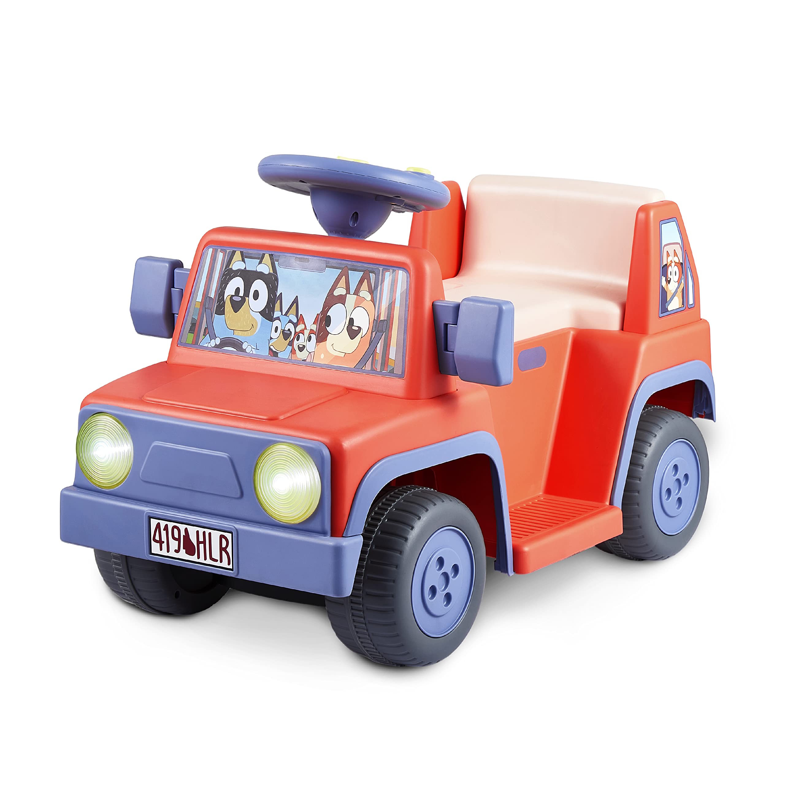 Bluey Rutschauto für Kleinkinder, aufladbar