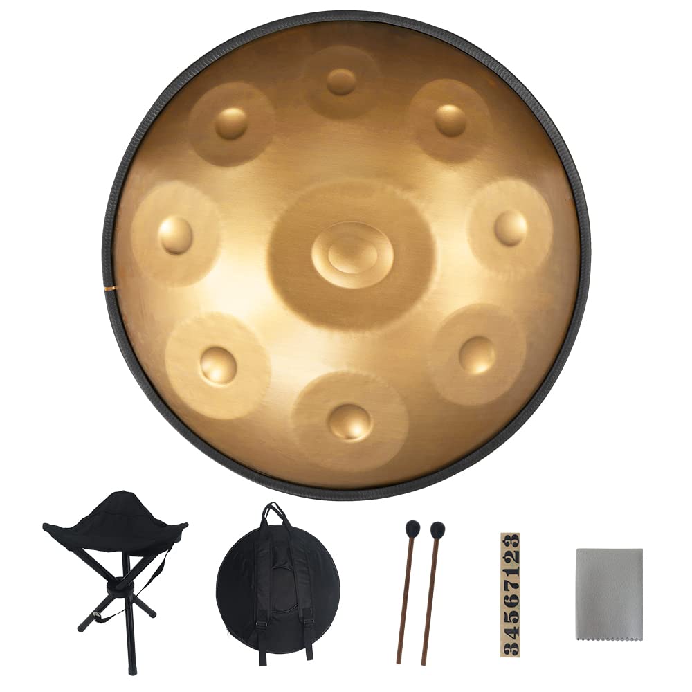 Yamaer Handpan, 9 Noten, Gold