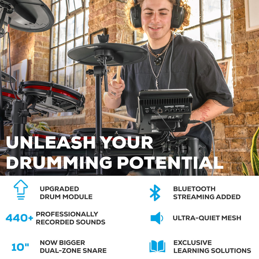 Alesis E-Drum Set mit Bluetooth und Drumeo-Zugang