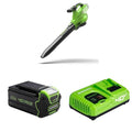 Greenworks Laubsauger Laubbläser bürstenlosem GD40BVIIK2X