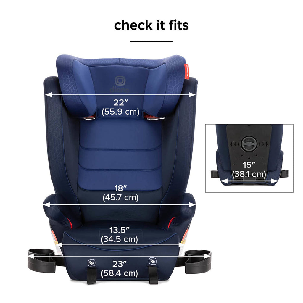 Diono Monterey 2XT Latch 2-in-1 Kinderautositz mit Rückenlehne
