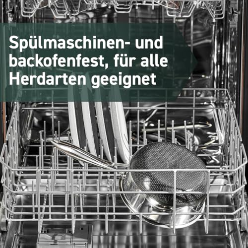 HexClad Hybrid Topf Glasdeckel Antihaft Kochtopf spülmaschinen