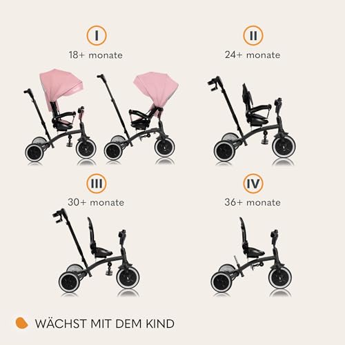 Lionelo zusammenklappbar 180 Grad Drehfunktion Verstellbarer Becherhalter