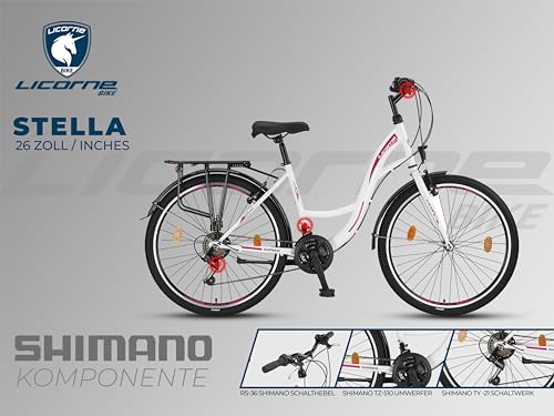 Licorne Bike Hollandrad 28 Zoll Citybike mit Gangschaltung