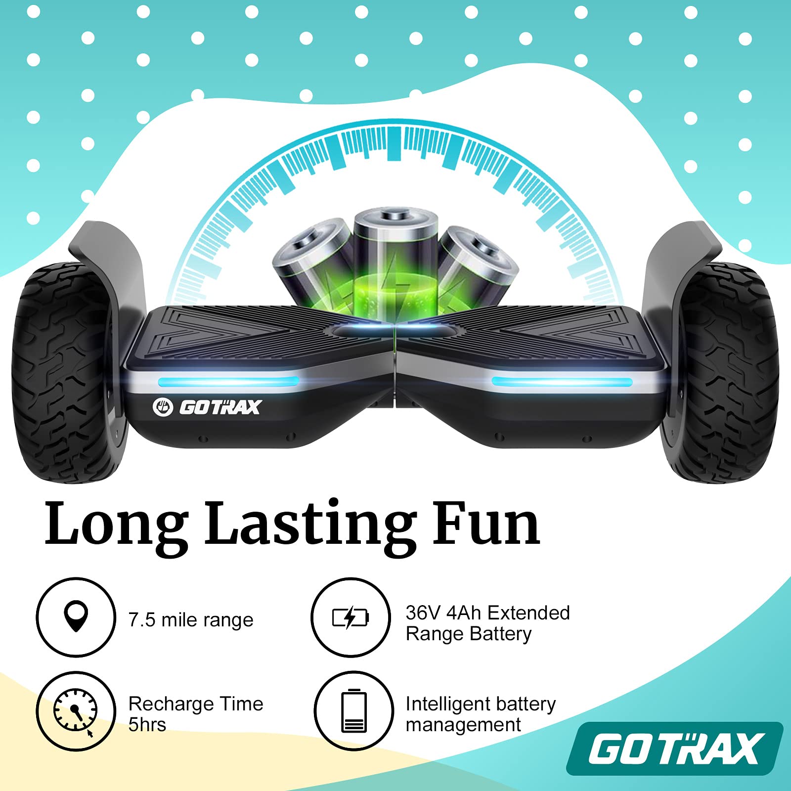 Gotrax Terrain Hoverboard Self-Balancing-Scooter