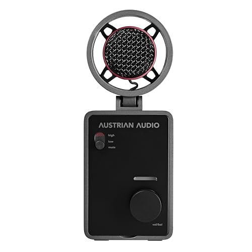 Austrian Audio Audio Interface Kondensator Kapsel OUT Anschlüsse black
