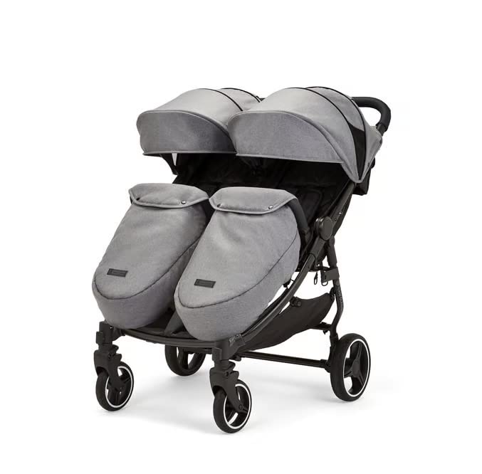 Ickle Bubba Doppel Kinderwagen schwarzen Griffen