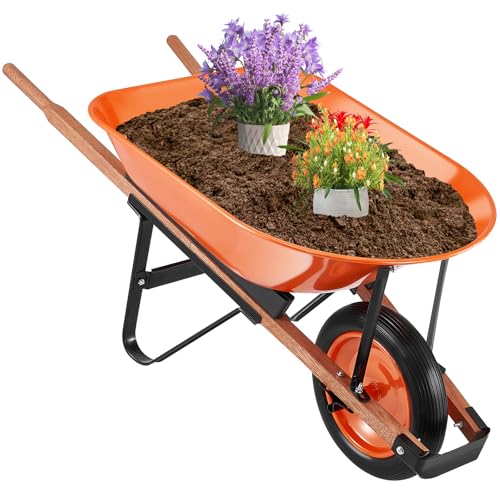 VEVOR Fassungsvermögen Gartenkipper Transportkarre Mehrzweck Gartenwagen