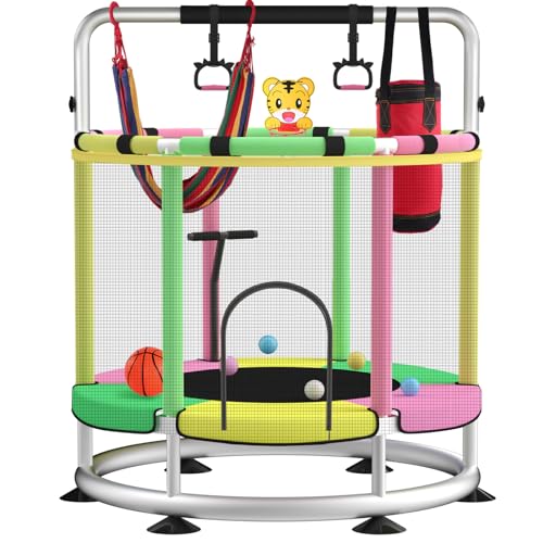 verstellbares Baby Kleinkind Trampolin Basketballkorb Anti Rollover Trampolin Kleinkind Trampolin