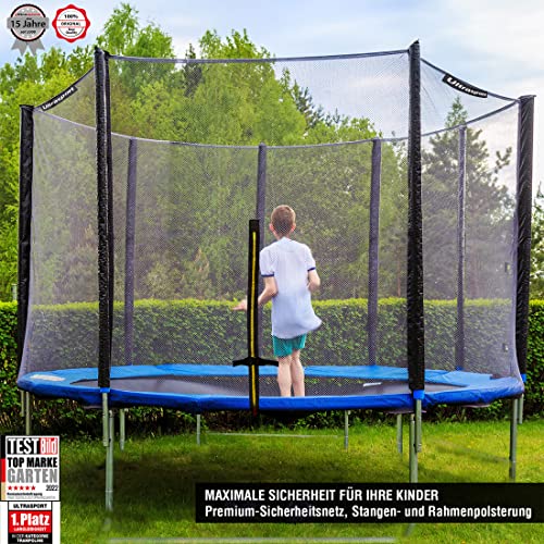 Ultrasport Gartentrampolin Durchmesser Sicherheitsnetz Belastbarkeit