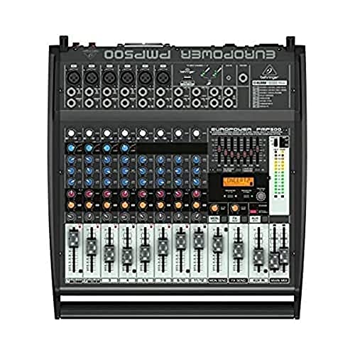 Behringer PMP500 12 Kanal Powermixer Multi FX Prozessor FBQ Feedback Erkennungssystem