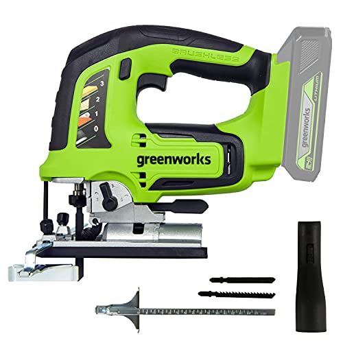 Greenworks Akku Stichsäge GD24JS werkzeugloser Klingenwechsel
