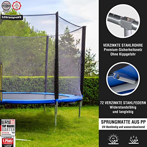 Ultrasport Gartentrampolin Durchmesser Sicherheitsnetz Belastbarkeit