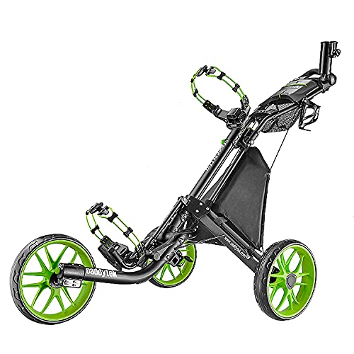 CaddyTek Golfwagen trolleys leicht falten lime