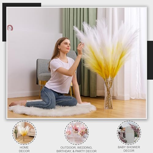 Aurora Prime künstliches Pampasgras Bodenvase
