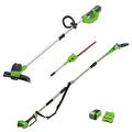 Greenworks Akku Rasentrimmer Akku Hochentaster Schnittbreite Teleskopstange