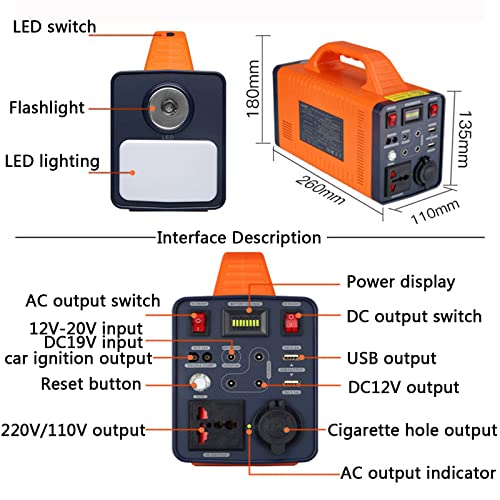 FREEDOH Powerstation Solarstromgenerator Wechselstromsteckdosen Outdoor Camping