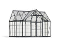 Palram Canopia Chalet Gewächshaus, 3,6 x 3 m, Anthrazit