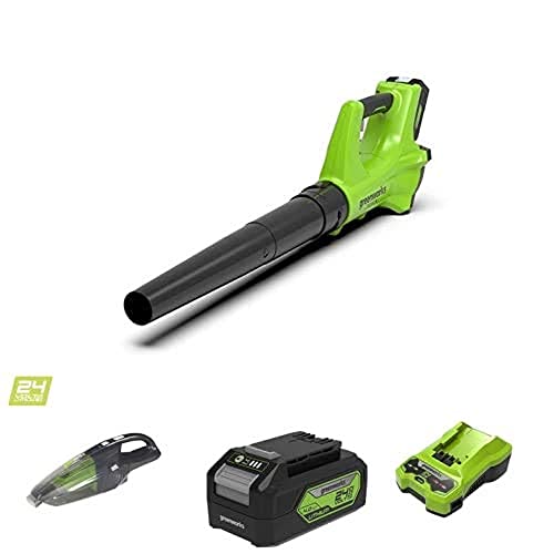Greenworks Akku Laubbläser Akku Handstaubsauger 2 Generation Akku Ladegerät