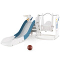 GOPLUS Kinderrutsche Spielplatz Klettergerüst Basketballkorb