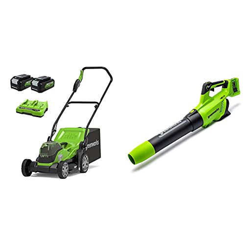 Greenworks Akku Rasenmäher Luftgeschwindigkeit leistungsstarkes Drehzahlregelung