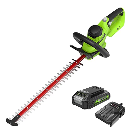 Greenworks Akku Bürstenlose Heckenschere Akku Ladegerät 3 Jahres Garantie