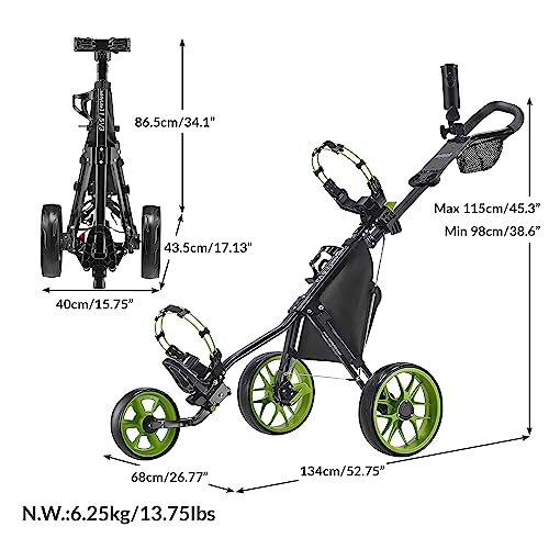 CaddyTek caddylite V3 Deluxe Golf Push