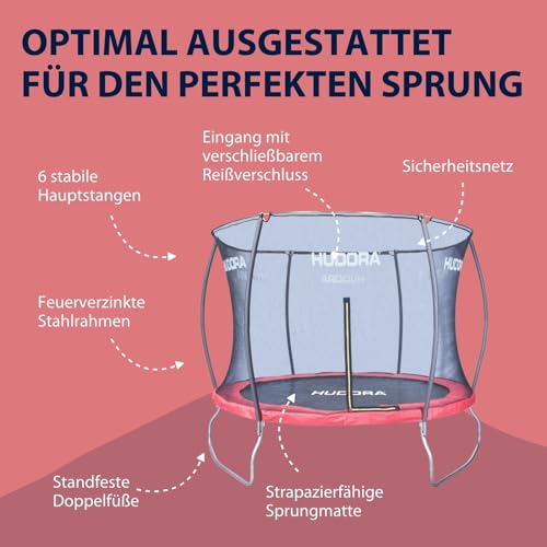 HUDORA Sicherheitsnetz Gartentrampolin Erwachsene Verschiedene