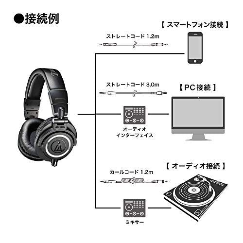 Audio Technica ATH M50x DJ Kopfhörer Studio