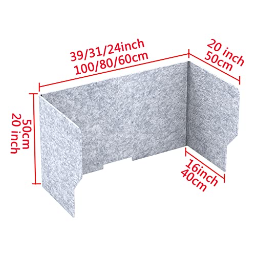 LYNDMBD Freistehendes Sichtschutzpanel zusammenklappbar Schreibtischteiler