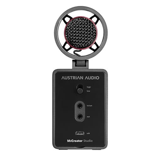 Austrian Audio Audio Interface Kondensator Kapsel OUT Anschlüsse black