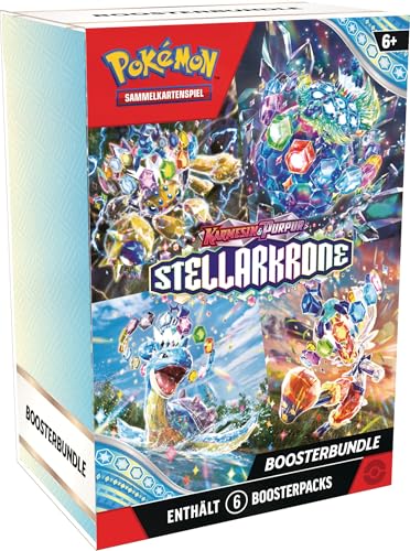 Pokémon Sammelkartenspiel Boosterbundle Karmesin Stellarkrone Boosterpacks