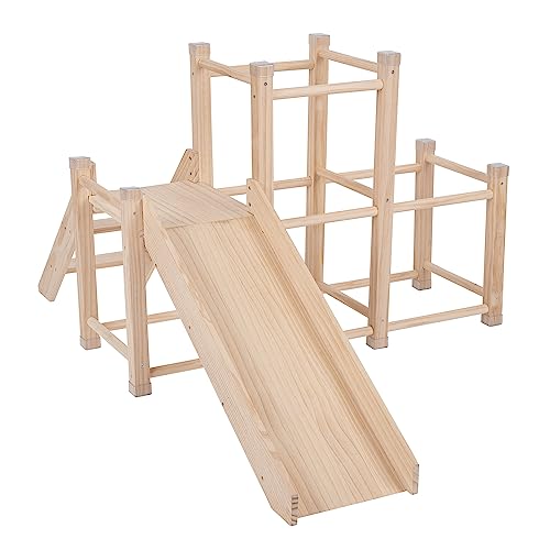 KiddyMoon Holzspielplatz Kletterturm Kleinkinder Kinderzimmer