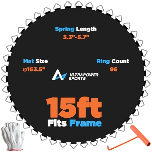 ULTRAPOWER SPORTS Trampolinmatte Schwarz XQ US 02