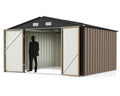 Greesum Outdoor Gerätebox Metall-Gartenschrank für den Garten
