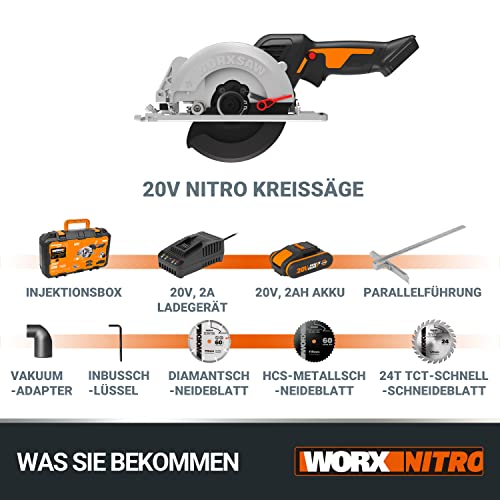 WORX WX531 Akku Kreissäge 20V