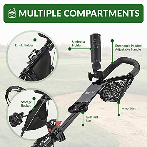CaddyTek caddylite V3 Deluxe Golf Push