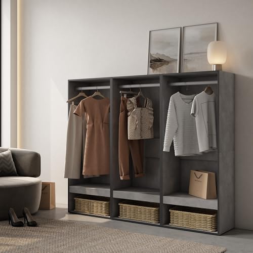 Skraut Home Kleiderschrank Schlafzimmer Garderobenschrank