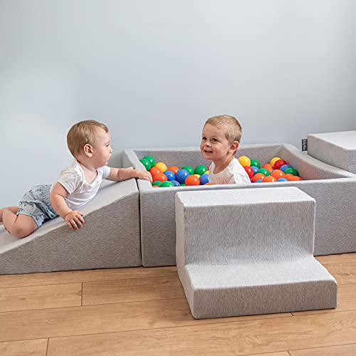 KiddyMoon Spielplatz Schaumstoff Bällebad Hindernisläufen