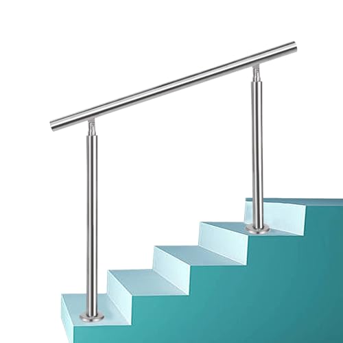 Edelstahl Treppengeländer verstellbarer Handlauf Lattenrost Installationsset