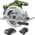 Greenworks Akku Kreissäge Brushless LED Licht Schnitttiefe