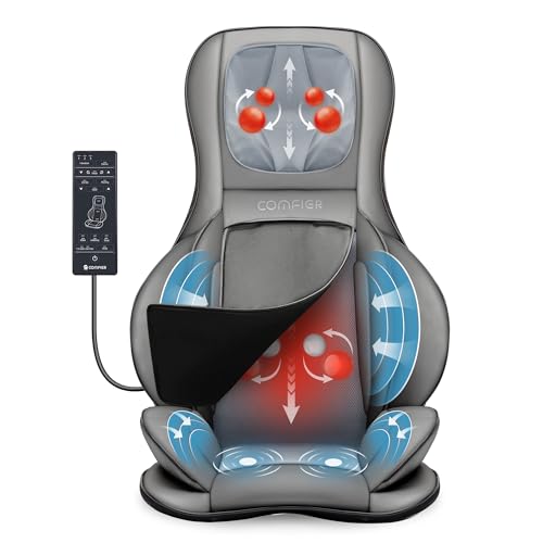 COMFIER Massagesitzauflage Luftkompressionsmassage Massageauflage Wärmefunktion