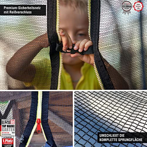 Ultrasport Gartentrampolin Durchmesser Sicherheitsnetz Belastbarkeit