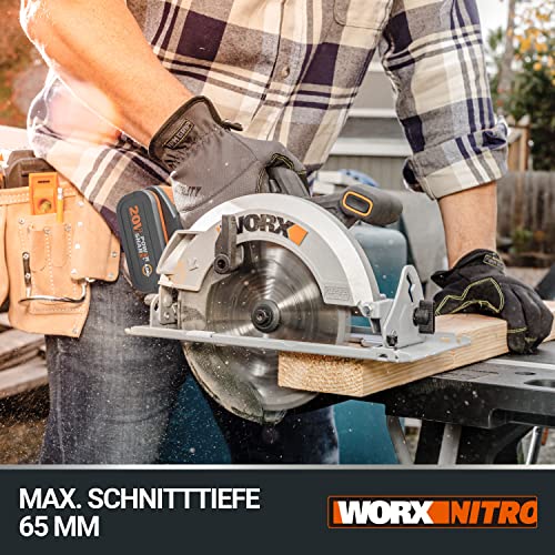 WORX WX520 Akku Handkreissäge 20V